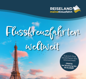 Titelbild des Flyers meineKreuzfahrt Flusskreuzfahrten