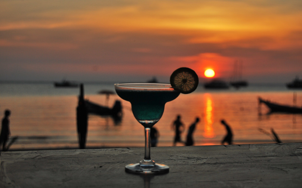 Cocktail auf Mallorca am Strand