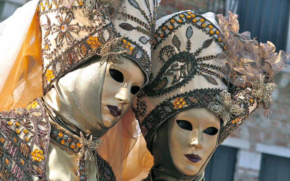 Venezianische Masken in Italien