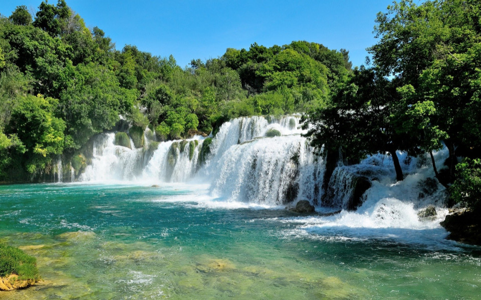 Skradinski Buk Wasserfall in Dalmatien