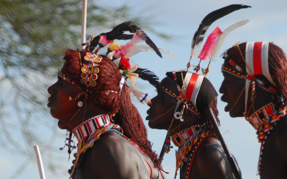 Massai Krieger in Kenia