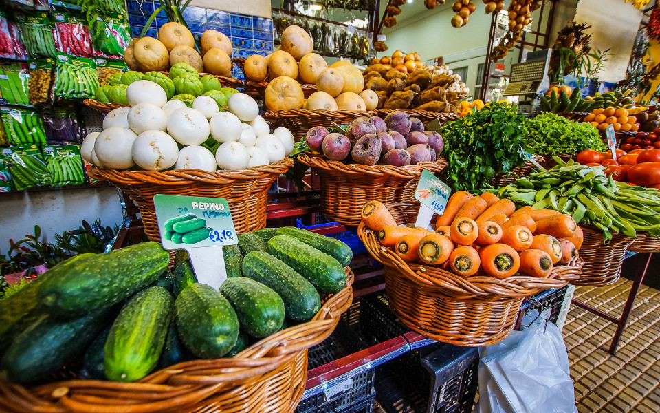 Markt mit Gemüse in Funchal