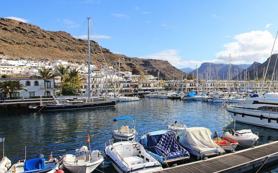 Hafen mit Booten auf Gran Canaria