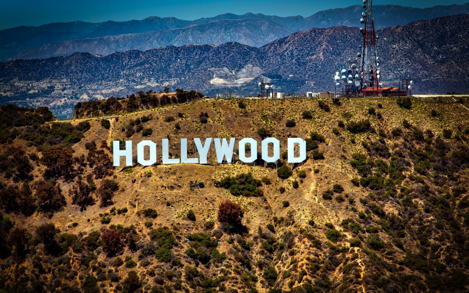 Los Angeles Hollywood Schriftzug