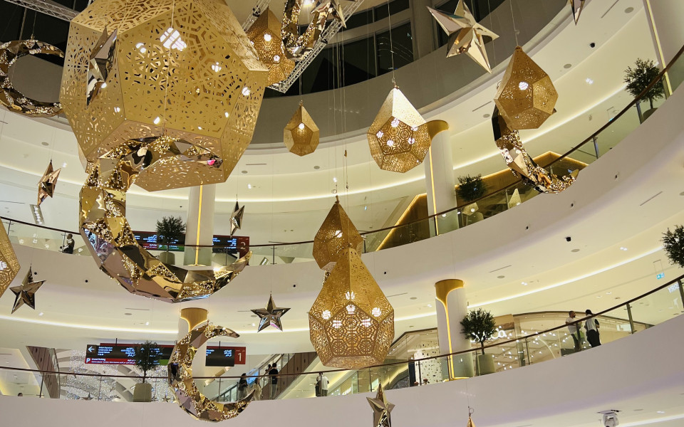 Dekoration der Dubai Mall während des Ramadan