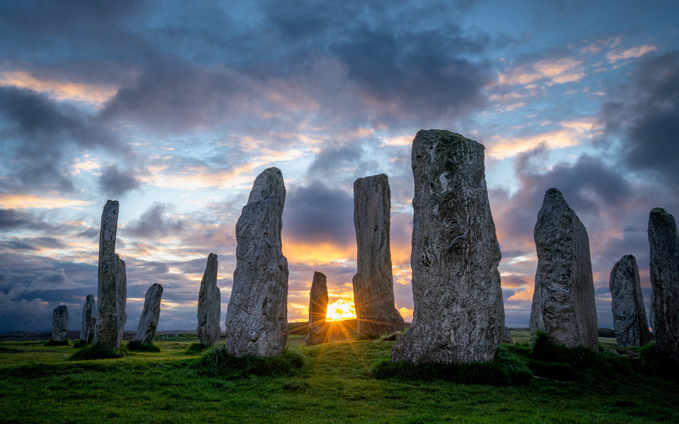 Calanais Standing Stones auf der Isle of Lewis, Schottland