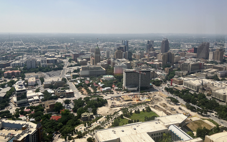 San Antonio in Texas von oben 